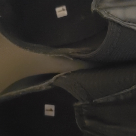 Kids Black Slip-On Jazz Shoes - Picture 2 of 3